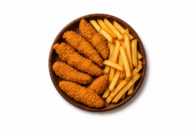 Chicken Strips With Fries (6 pcs)