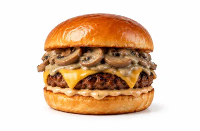 Angus Beef Mushroom Burger